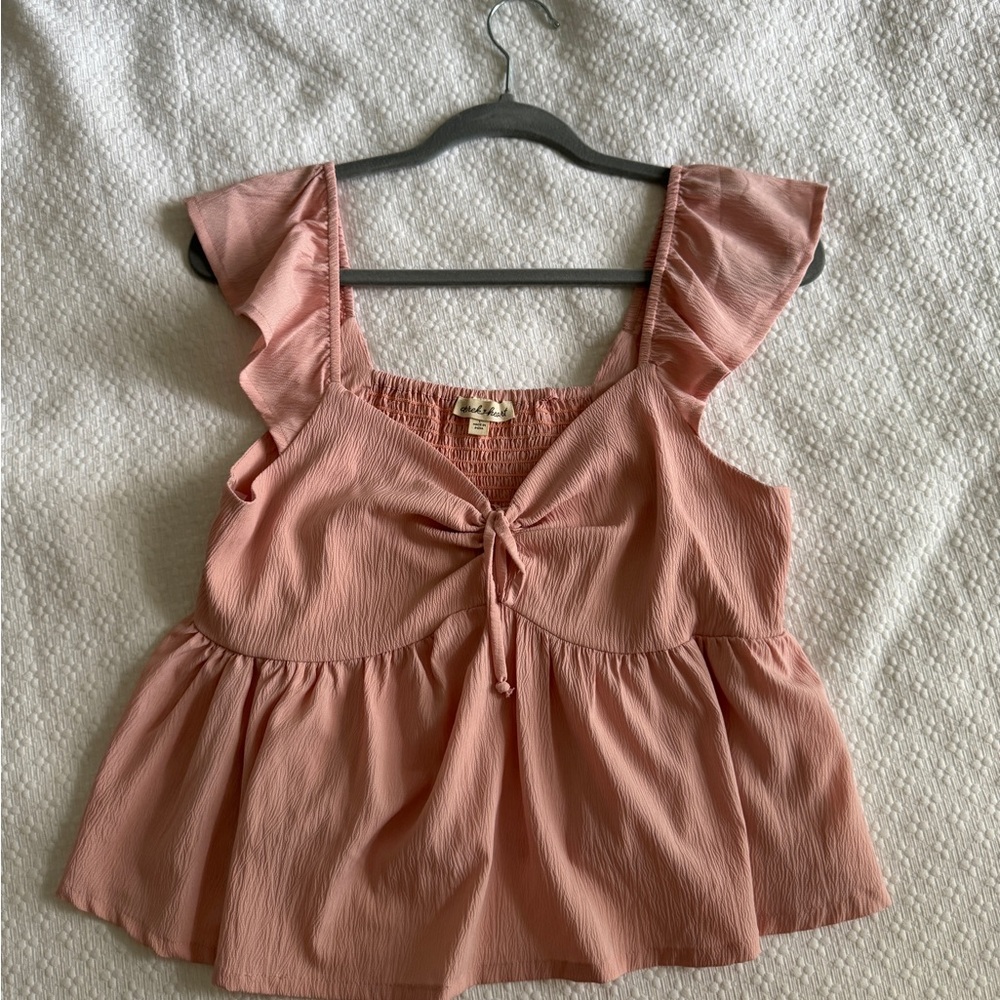 Flowy pink top